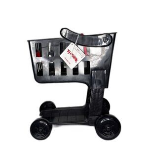 Kids Mini TJ Maxx Shopping Cart Toy – Realistic Rolling Pretend Play Cart